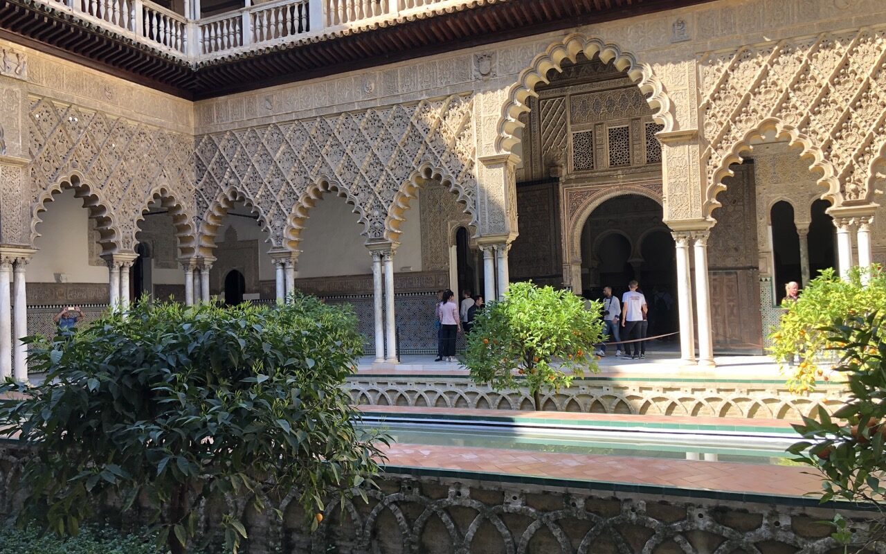 courtyard of royal alcazar