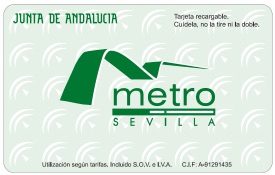 bonometro paper card seville metro