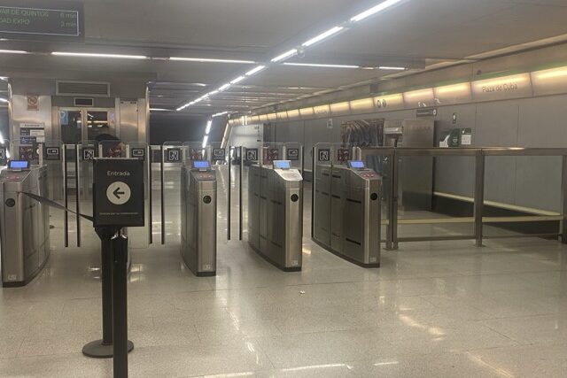 Interior of a Seville Metro Station