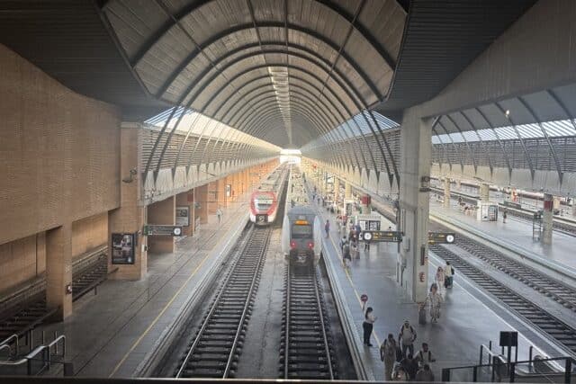 Trains at Santa Justa station in Seville